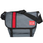 Manhattan Portage Dana'S Messenger Bag Medium Grey/ Red (1690 GRY/RED)