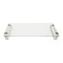 Mount-It! Monitor Stand, Clear/Silver (MI-7262-DS)