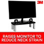 3M Adjustable Monitor Stand, Holds up to 40 lbs. Height Adjustable From 1 in. to 5 7/8 in. (MS90B)