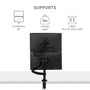 Fellowes Platinum Series Dual Stacking Adjustable Monitor Arm, Up to 32", Black (8043401)