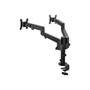 SIIG Dual Pole Multi-Angle Articulating Arm Monitor Desk Mount 14" to 30" Mounting kit, Up, Black (CE-MT3E11-S1)