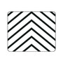 OTM Prints Black Mouse Pad, Arrows White (65dd61f6e8837636b11d9418_ud)