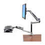 Ergotron WorkFit-LX Sit-Stand Desk Mount System, Up to 42" Monitor, Silver (45-405-026)