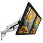 Mount-It! Modular Dual Adjustable Monitor Arms, Up to 30" Monitors, Gray/Silver (MI-45114)