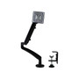 StarTech Single Monitor Arm - One Touch Height Adjustment -Slim Profile Adjustable, Up to 26", Black (ARMSLIM)