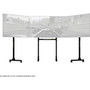 Next Level Racing Adjustable Triple Stand, Up to 65" Monitor, Matte Black (NLR-A010)