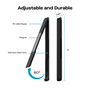 Mobile Pixels Inc. Levstand Adjustable Monitor Stand, Black (103-1003P01)
