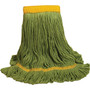O'Dell 1200 Series Medium Recycled PET Mop Head, 5" Headband, Green (1200M/GR)