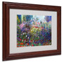 Trademark Fine Art 'Garden In Maui II' 11" x 14" Wood Frame Art (65dd6672e8837636b11dbebb_ud)