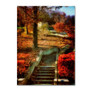 Trademark Fine Art 'Autumn Stairway' 16" x 24" Canvas Art (65dd6684e8837636b11dbf9e_ud)