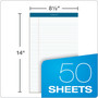 TOPS Docket Writing Pads, 8-1/2" x 14", White, 50 Sheets/Pad, 12 Pads/Pack (63590)