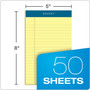 TOPS Docket Notepads, 5" x 8", Narrow Ruled, Canary, 50 Sheets/Pad, 12 Pads/Pack (TOP 63350)