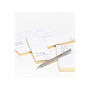 Russell+Hazel In Due Time Notepads, White/Gold, 80 Sheets/Pad, 3 Pads/Set (27619)