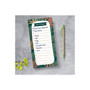 TF Publishing Boho Memo Pad, 4" x 8", Wide-Ruled, Enchanted Lists and Things, 52 Sheets/Pad, 1 Pad/Pack (99-8520)