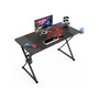 Eureka Ergonomic 47" Computer Gaming Desk, Black (STGD010)