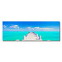Trademark Fine Art 'Turks Pier' 12" x 32" Canvas Art (65dd6745e8837636b11dc6ea_ud)