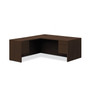 HON 10500 Series L-Workstation, 3/4 Pedestals, 2 Box / 2 File Drawers, 66"W x 78"D, Mocha Finish (65dd6762e8837636b11dc810_ud)