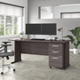 Bush Business Furniture Studio A 72"W Computer Desk with 3-Drawer Mobile File Cabinet, Storm Gray (STA004SGSU)