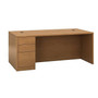 HON 10500 Series Left Pedestal Desk 72"W, Harvest, 29 1/2"H x 72"W x 36"D (65dd677ee8837636b11dc933_ud)