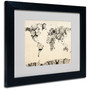 Trademark Fine Art Michael Tompsett 'Old Clocks World Map' Matted Art Black Frame 11x14 Inches (65dd6794e8837636b11dc9bf_ud)
