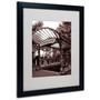 Kathy Yates 'Le Metro as Art 2' Matted Framed Art - 11x14 Inches - Wood Frame (65dd67a3e8837636b11dca33_ud)