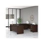 Bush Business Furniture Studio C 72" W U Shaped Computer Desk with Mobile File Cabinet Bundle, Black Walnut (STC004BWSU)