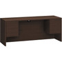 HON 10500 Series Credenza with Kneespace, 2 Box/2 File Drawers, 72"W, Mocha Finish (HON10543MOMO)