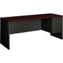 HON® 38000 Series Right Pedestal Credenza, Mahogany/Charcoal, 29 1/2"H x 72"W x 24"D (65dd6842e8837636b11dce3d_ud)
