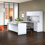 Bush Business Furniture Studio C 72W x 36D U Shaped Desk with Hutch and Mobile File Cabinet, White (STC003WHSU)