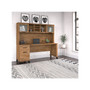 Bush Furniture Somerset 72" Computer Desk with Drawers and Hutch, Fresh Walnut (SET018FW)