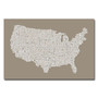 Trademark Fine Art Michael Tompsett 'US City Map XIV' Canvas Art 30x47 Inches, MT0096-C3047GG (65dd6888e8837636b11dcfce_ud)