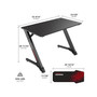 Eureka Ergonomic 43" Computer Gaming Desk, Black (GD0038-BK)
