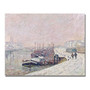 Trademark Global Jean Baptiste Corot "Snow in Rouen" Canvas Art, 16" x 24" (65dd6888e8837636b11dcfdc_ud)