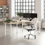 Bush Business Furniture Hustle 60W x 30D L Shaped Computer Desk with Metal Legs, Natural Elm (HUS003NE)