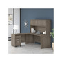 Bush Business Furniture Studio C 72"W L Shaped Desk, Hutch, File Cabinet + 42" W Return Bundle, Modern Hickory (STC006MHSU)