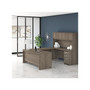 Bush Business Furniture Studio C 72" W U Shaped Computer Desk, Hutch and Mobile File Cabinet Bundle, Modern Hickory (STC003MHSU)