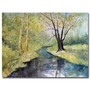 Trademark Fine Art Ryan Radke 'Covered Bridge Park I' Canvas Art 35 x 47 Inches (65dd68dbe8837636b11dd202_ud)