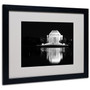 Trademark Fine Art 'Jefferson Memorial' 16" x 20" Black Frame Art (65dd6986e8837636b11dd4f7_ud)