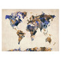 Trademark Fine Art Michael Tompsett 'Watercolor Map 3' Canvas Art 30x47 Inches (65dd69ece8837636b11dd685_ud)