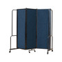 National Public Seating Robo Freestanding 3-Panel Room Divider, 72"H x 72"W, Blue PET (RDB6-3PT04)