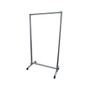 Ghent Mobile Partition, 74"H x 38"W, Clear Acrylic (CMD7438-A)