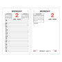 2023 AT-A-GLANCE Daily Loose-Leaf Desk Calendar Refill, 6" x 3.5", White (E017-50-23)