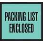 Packing List Envelopes, 4-1/2" x 5-1/2", Green Full Face "Packing List Enclosed", 1000/Case (65dd6faee8837636b11e12c8_ud)