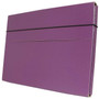 JAM Paper® Thin Portfolio File Carrying Case with Elastic Band, 9 1/4 x 1/2 x 12 1/2, Purple, Sold Individually (154528545)