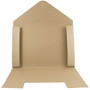 JAM Paper® Kraft Button and String Tie Portfolio, Large, 9 1/4 x 14 x 3/8, Natural Brown Recycled, Sold Individually (2008 201)