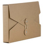 JAM Paper Kraft Portfolio with Button and String, Video Size, 5.5 x 8.5 x 1, Natural Recycled, Sold Individually (3036KRAFT)