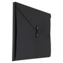 JAM Paper Kraft Button and String Tie Portfolio, Large, 9 1/4 x 14 x 3/8, Black Recycled, Sold Individually (2008 2002)