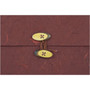 JAM Paper Portfolio with Button and String Tie Closure, 9 x 11 3/4 x 5/8, Rainforest Burgundy, Sold Individually (371679)