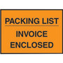 Packing List Envelopes, 4-1/2" x 5-1/2", Orange Full Face "Packing List/Invoice Enclosed", 1000/Case (65dd6fcfe8837636b11e1462_ud)