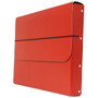 JAM Paper Thick Portfolio File Carrying Case with Elastic Band, 10 x 1 1/4 x 13 1/4, Red, Sold Individually (2154512318)